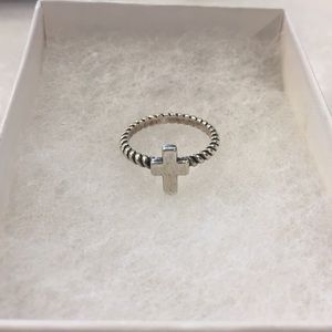 James Avery Twisted Wire Cross Ring